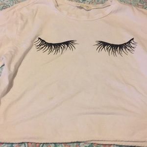 Eyelash Crop Top
